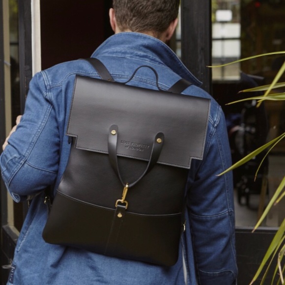 Rare New Lost Property of London LPOL black leather and Canvas 